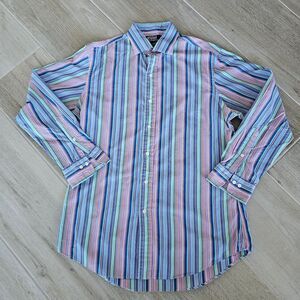 Ralph Lauren Men's Pastel Striped Shirt, Sz 16  32/33